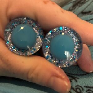 Sparkling Blue and Silver safety eyes 30m